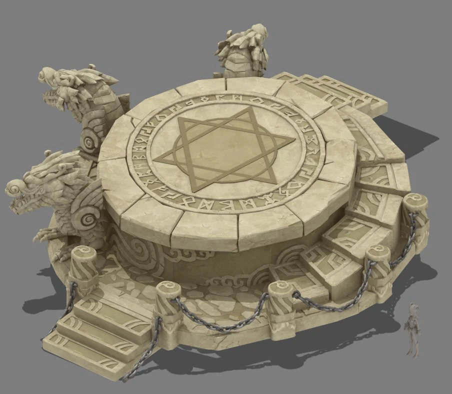 cartoon mountain shape - platform 3D Model .c4d .max .obj .3ds .fbx .stl .blend 