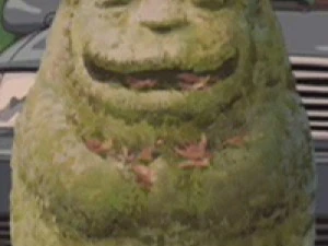 cartoon mountain shape - stone statue 3D Model