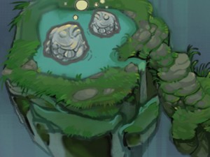 cartoon mountain shape - stone fish Modello 3D