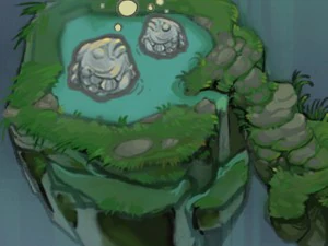 cartoon mountain shape - stone fish 3D Model