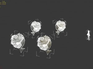 cartoon mountain shape - stone fish 3D Model