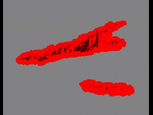 long main city - outside the city cracked seam 01 3D Модель