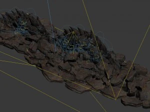 dragon are the main city - outside the city protruding gu long body 01 3D Model