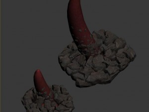 the main city of the dragon - the protruding teeth outside the city Modèle 3D