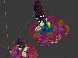 the main city of the dragon - the protruding teeth outside the city Modèle 3D