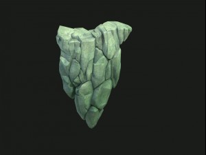forest - big stone 03 3D 모델