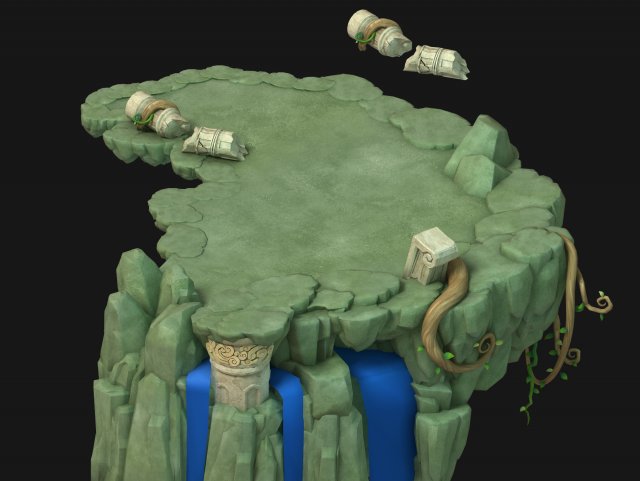 yamagata - platform - vines 01 3D Model .c4d .max .obj .3ds .fbx .stl .blend 
