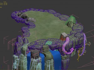 yamagata - platform - vines 01 3D Model