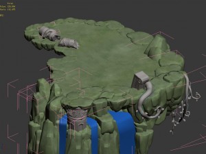 yamagata - platform - vines 01 3D Model