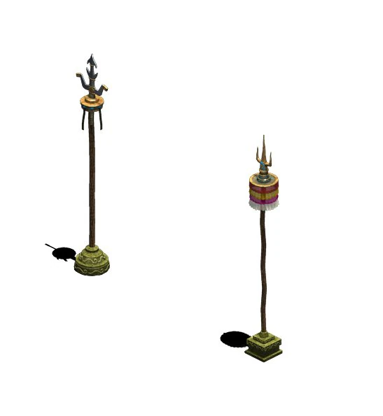 prairie - flagpole 3D Model .c4d .max .obj .3ds .fbx .stl .blend 