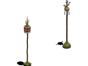 prairie - flagpole Model 3D