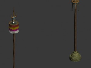prairie - flagpole Model 3D