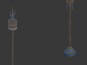 prairie - flagpole Model 3D