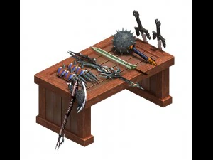 시티 패밀리 - 인테리어 소품 01 3D 모델