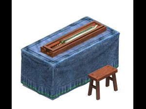 city family - interior accessories 01 3D-Modell