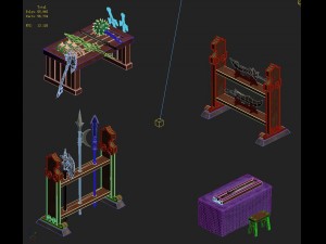 city family - interior accessories 01 3D-Modell