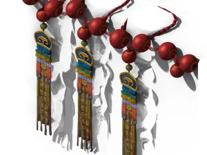 dali duan - decoraciones de cataratas budistas Modelo 3D