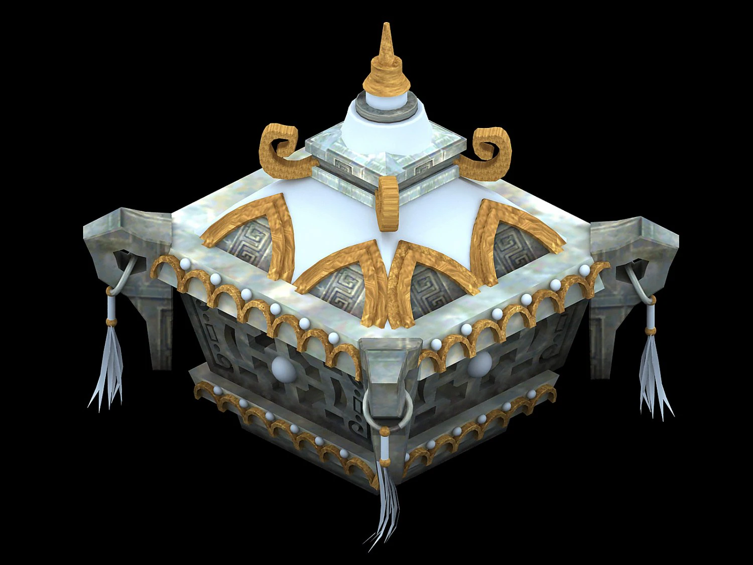 dongfu objects - incense burner 3D Model .c4d .max .obj .3ds .fbx .stl .blend 