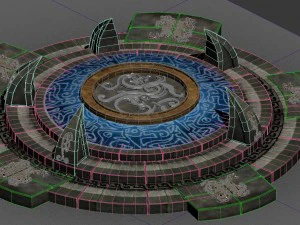 dongfu nesneleri - yuvarlak sunak 3D Model