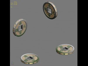 gambling square - ingot 032 3D Model