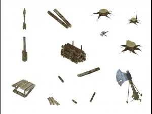 로깅 - 도구 043 3D 모델