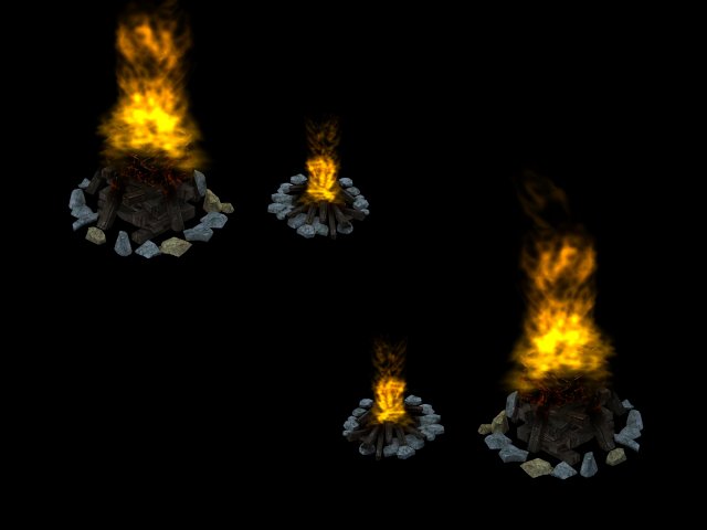 bonfire 043 3D 模型 .c4d .max .obj .3ds .fbx .stl .blend 