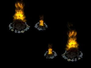 багаття 043 3D Модель