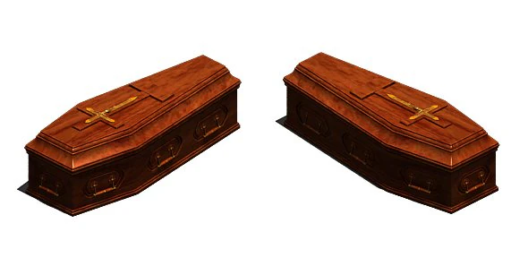 coffin 001 3D Model .c4d .max .obj .3ds .fbx .stl .blend 