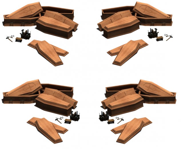 coffin 002 Modelo 3D .c4d .max .obj .3ds .fbx .stl .blend 