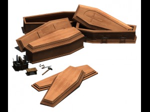 coffin 002 Modelo 3D