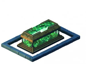 ghost mountain - bronze crystal coffin 3D Model