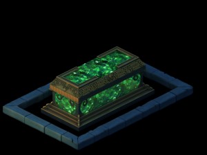 ghost mountain - bronze crystal coffin Modelo 3D