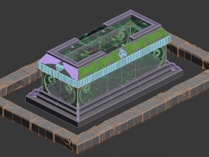 ghost mountain - bronze crystal coffin Modelo 3D