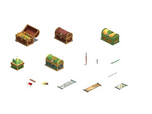 palace - treasure - shelf 3D मॉडल