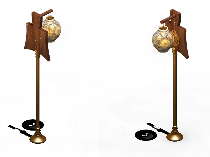 palace - accessories - lights 3D Model .c4d .max .obj .3ds .fbx .stl .blend 