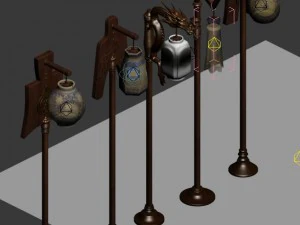 palace - accessories - lights 3D Model