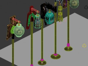 palace - accessories - lights 3D 모델