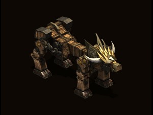 organ tools - wood leopard Modèle 3D
