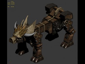 organ tools - wood leopard Modèle 3D