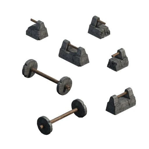 fitness equipment 043 3D Model .c4d .max .obj .3ds .fbx .stl .blend 