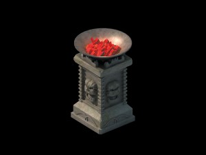 army camp ancient battlefield - brazier 3D Модель