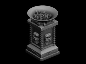 army camp ancient battlefield - brazier 3D Модель