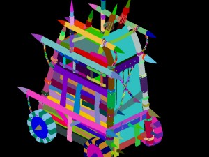 army camp ancient battlefield - chariot 3Dモデル