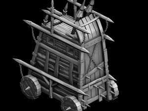 army camp ancient battlefield - chariot 3Dモデル