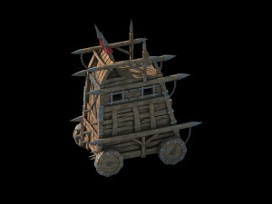 army camp ancient battlefield - chariot 3Dモデル