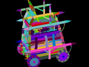 army camp ancient battlefield - chariot 3Dモデル