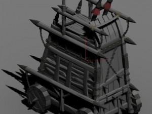 army camp ancient battlefield - chariot 3Dモデル