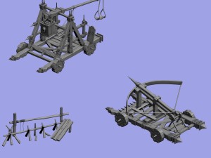 barracks - catapult 3D Model