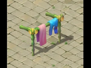 漫画の世界 - 洋服ラックが大好き 3Dモデル