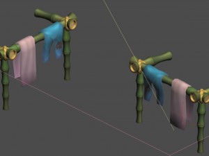 cartoon world - love clothes racks 3D Модель
